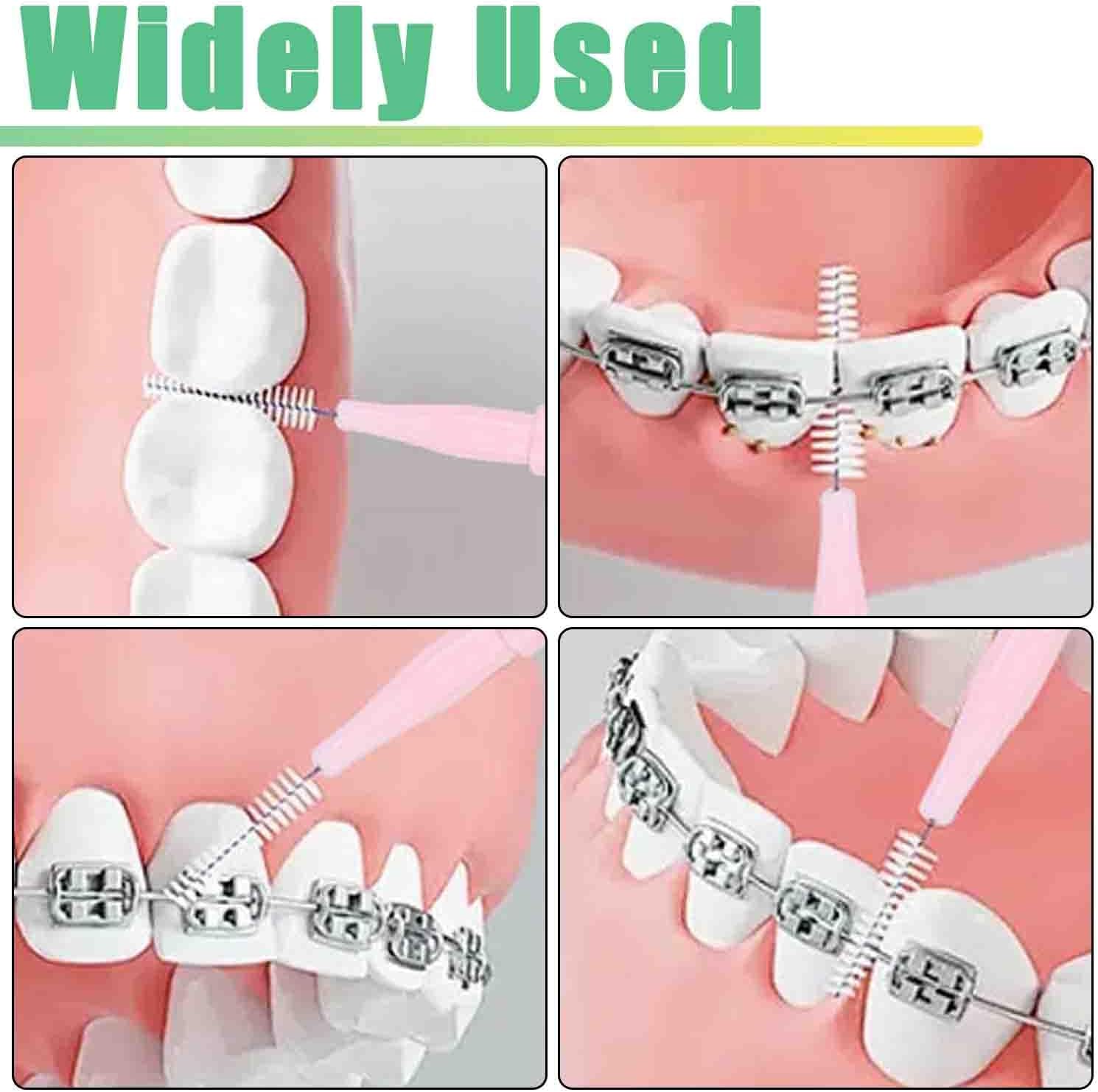 100pcs Interdental Brhes Dental Cleaning Tools Tooth Floss Picks Oral Hygiene Toothpicks