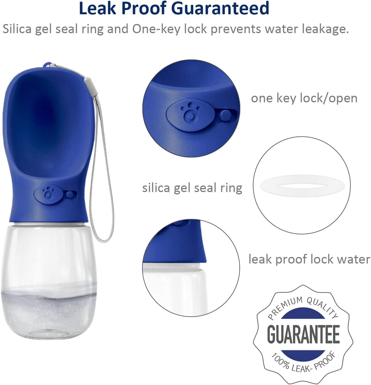 Dog Stake & Leak-Proof Upright Water Cup Set