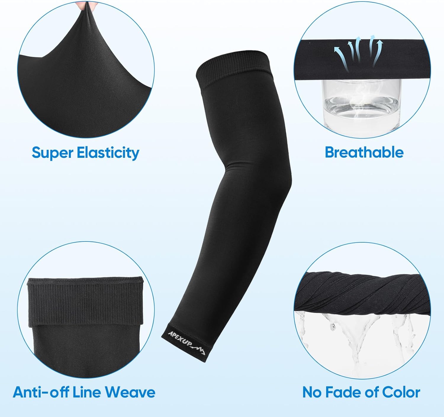 Cooling Arm Sleeves for Men Women, UV Sun Protection UPF 50, Volleyball Arm Sleeves Compression Sleeves for Outdoor