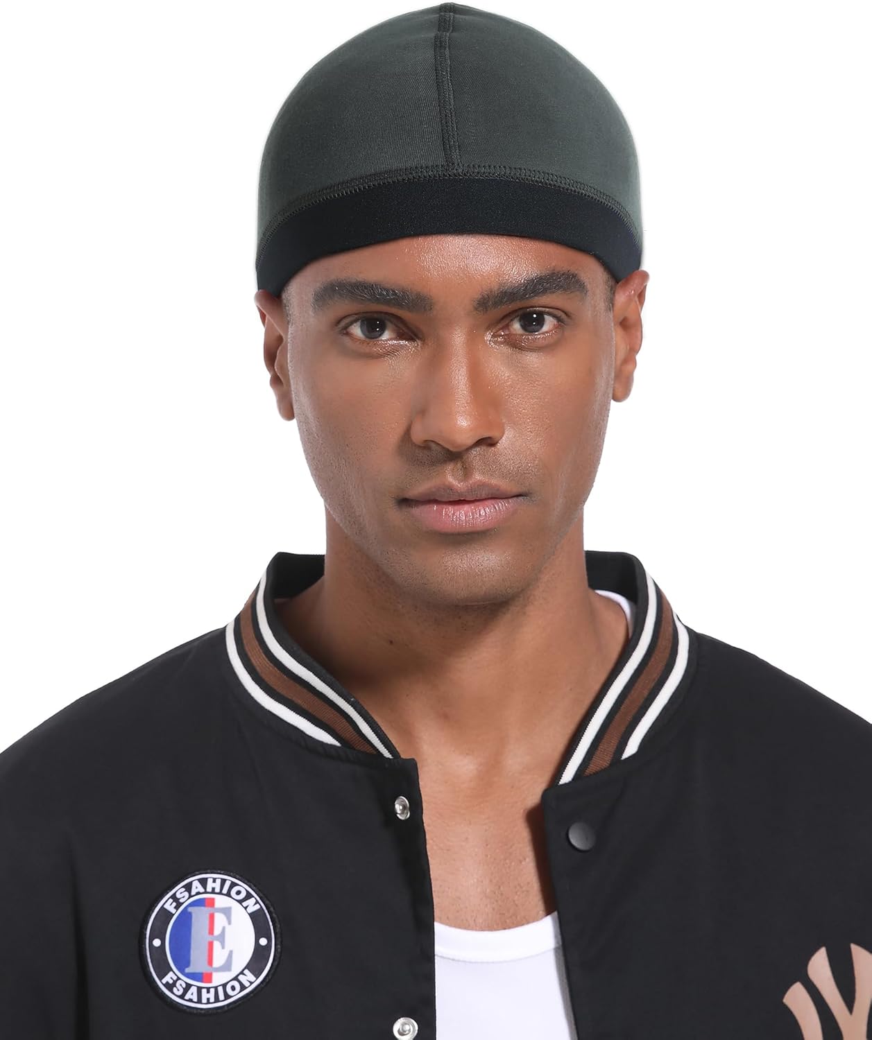 Cotton Stocking Wave Cap for Men, Wave Caps for 360 540 720 Waves, Good Compression Over Durag Sleeping Skull Hat