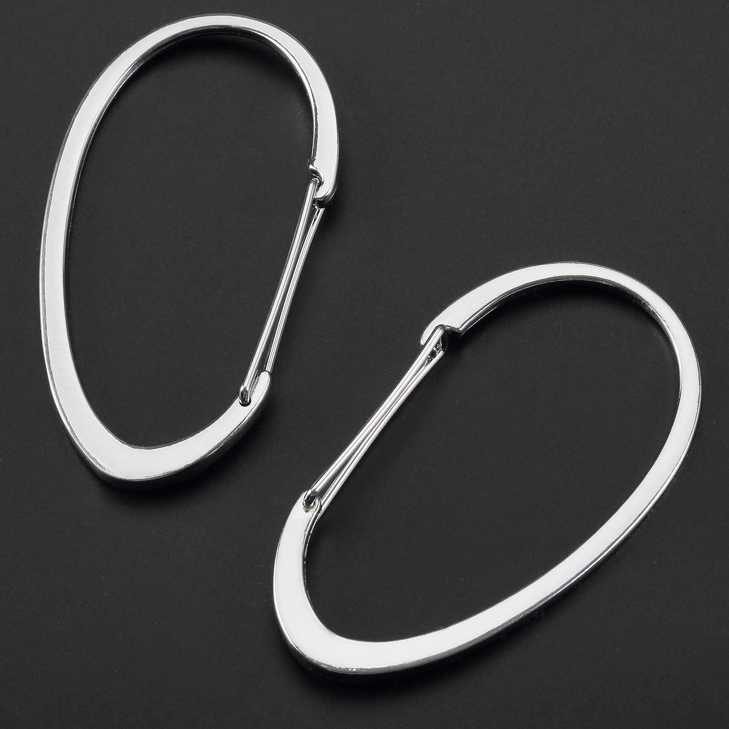 Silver Shower Curtain Rings, Rtproof Shower Curtain Hooks for Bathroom, Chrome Decorative Shower Hooks Rings for Shower Curtain Rod Hangers, Set of 12