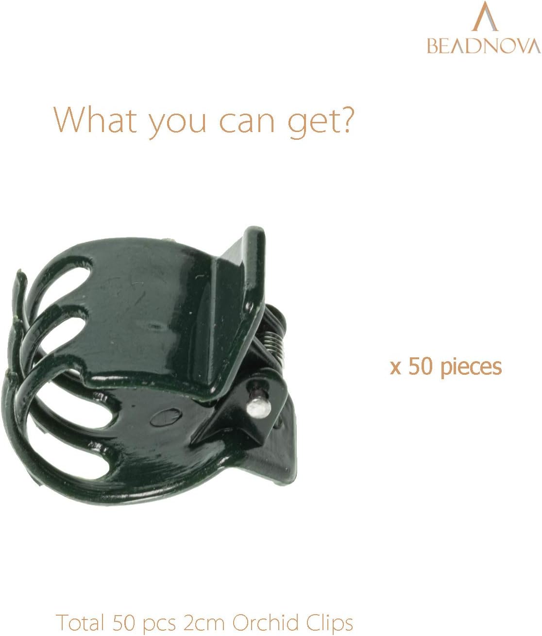 Plant Clips 50Pcs Large Orchid Clips for Orchid Support Plant Support Flower Vine 2cm, 50PCS