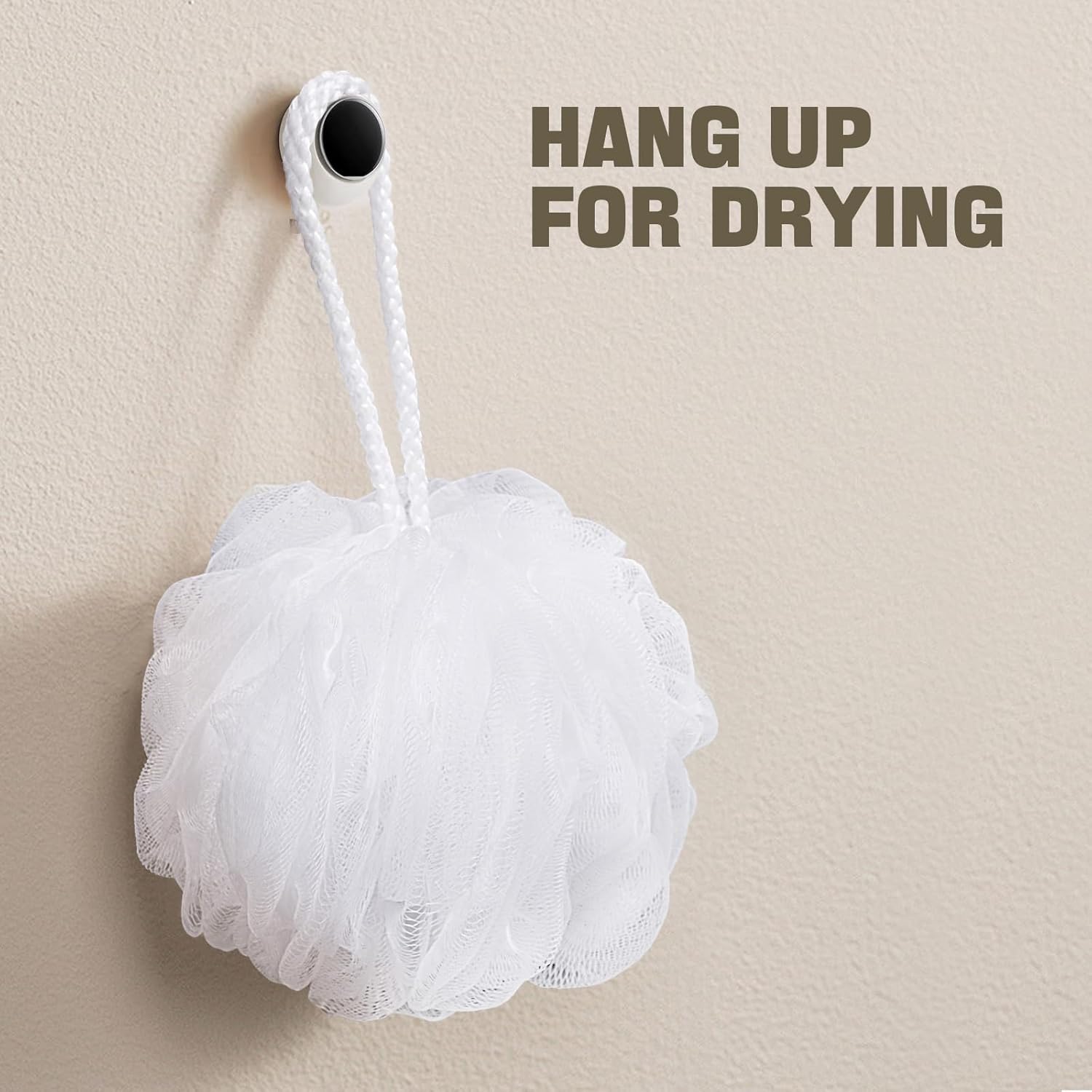 Bath Sponge Loofah Sponge Bath Puffs Shower Pouf Body Scrubber Exfoliating Soft 3 Pack