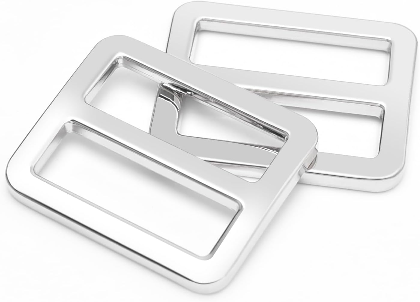 CooBigo 24Pcs 1" Adjustable Buckles Metal Slider Buckles Tri-Glide Slide Strap Adjuster for Shoulder Bag Handbag Dog Collar Backpack Hardware Making