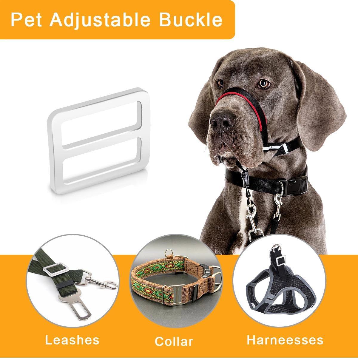 CooBigo 24Pcs 1" Adjustable Buckles Metal Slider Buckles Tri-Glide Slide Strap Adjuster for Shoulder Bag Handbag Dog Collar Backpack Hardware Making
