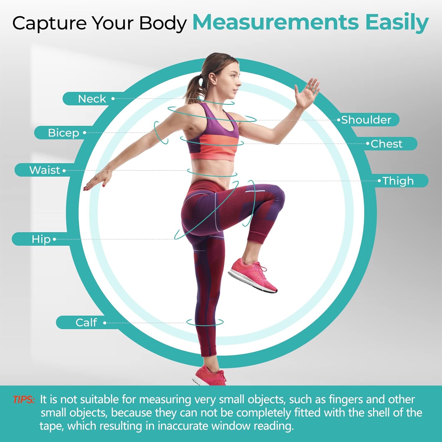 Upgraded Body Tape Measure for Weight Loss, Fitness, Bodybuilding, Mcle Gain. Lock Pin, Retractable Button, Soft Sewing Tape for Tailors, Measures Body Part Circumferences, 60Inch/150cm, 2Pcs