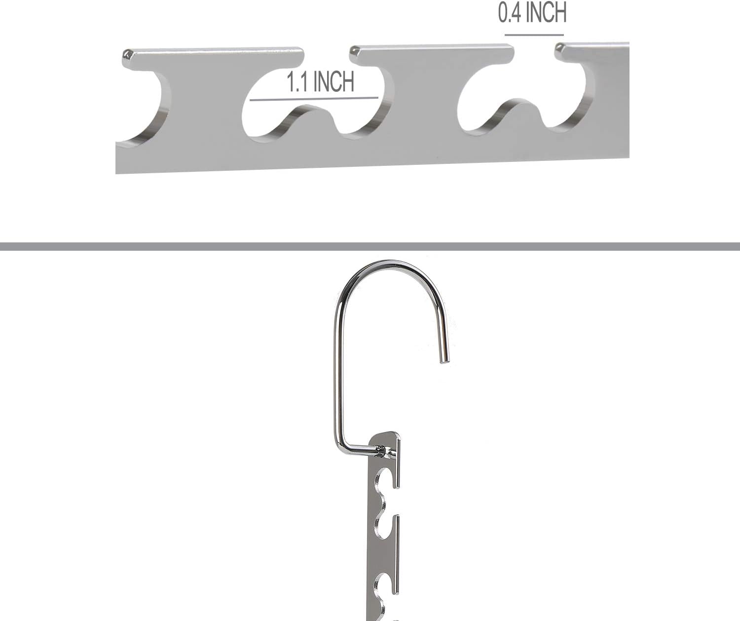 Space Saving Hangers Metal Hanger Magic Cascading Hanger Closet Clothes Organizer 4 Pack
