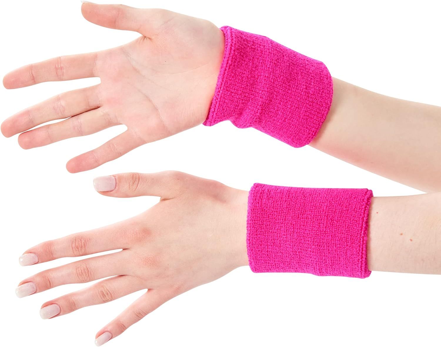 10 Pack Sports Wristband Sweatband Gym Yoga Wrist Support Sweatband Cotton Wrist Wraps