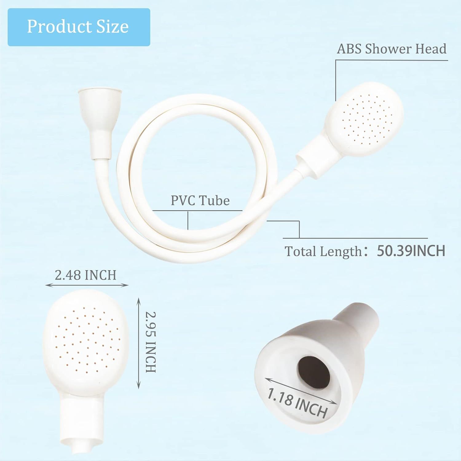 Sink Spray Rubber Hose, Sink Hose Attachment for Faucet Portable Sink Hose Faucet Sprayer, Shampoo Sprayer for Dog, Pets, Bathing Baby, Washing Hair, Rinsing Vegetables For sink