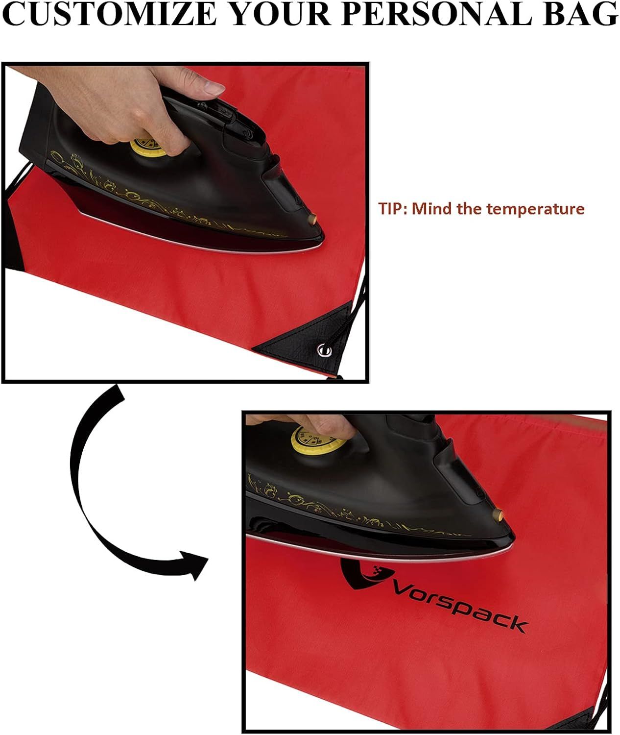 Drawstring Backpacks Bulk 10 Pieces String Bags Customized Bags for Party Gym Sport Trip - Red
