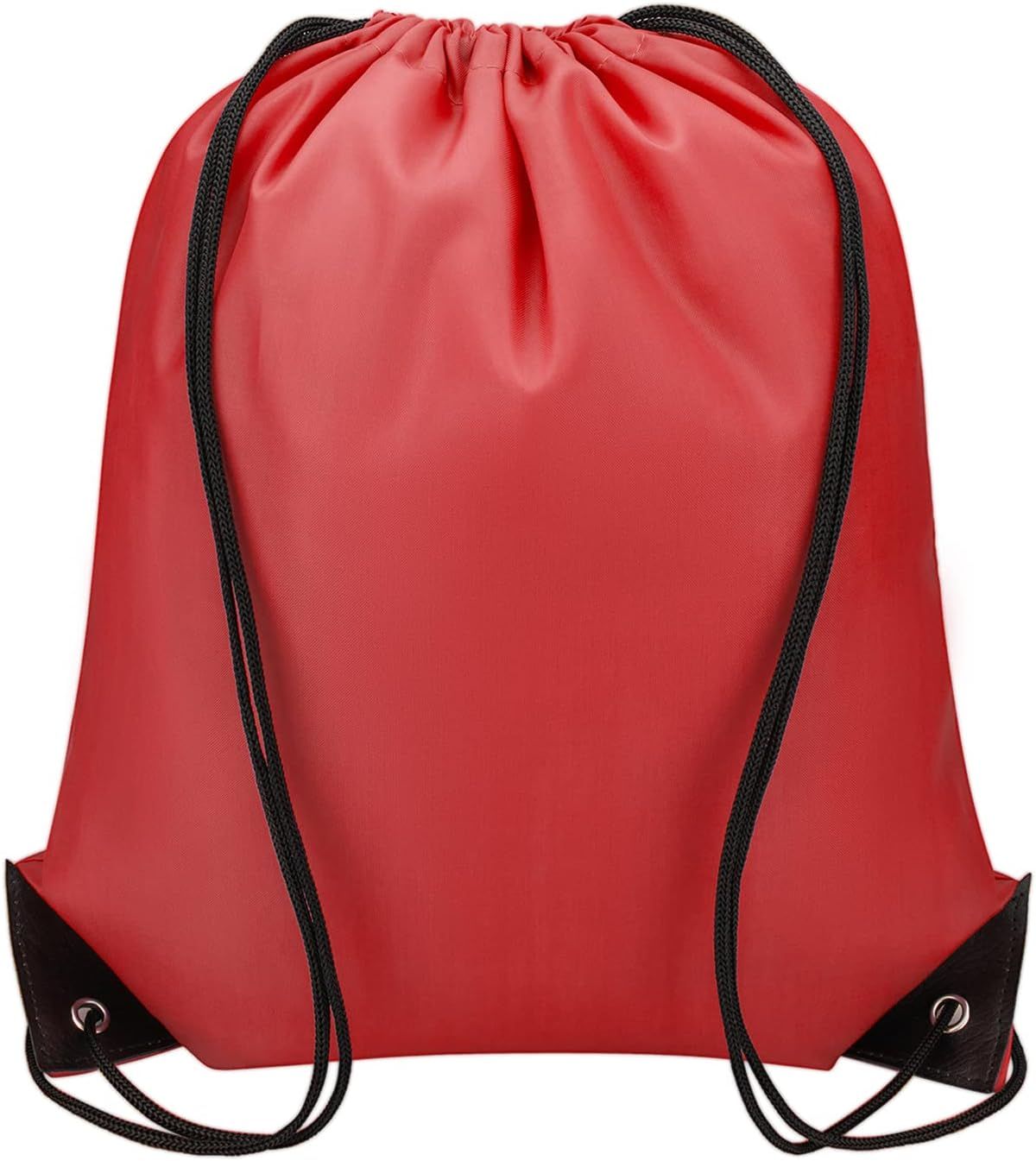 Drawstring Backpacks Bulk 10 Pieces String Bags Customized Bags for Party Gym Sport Trip - Red