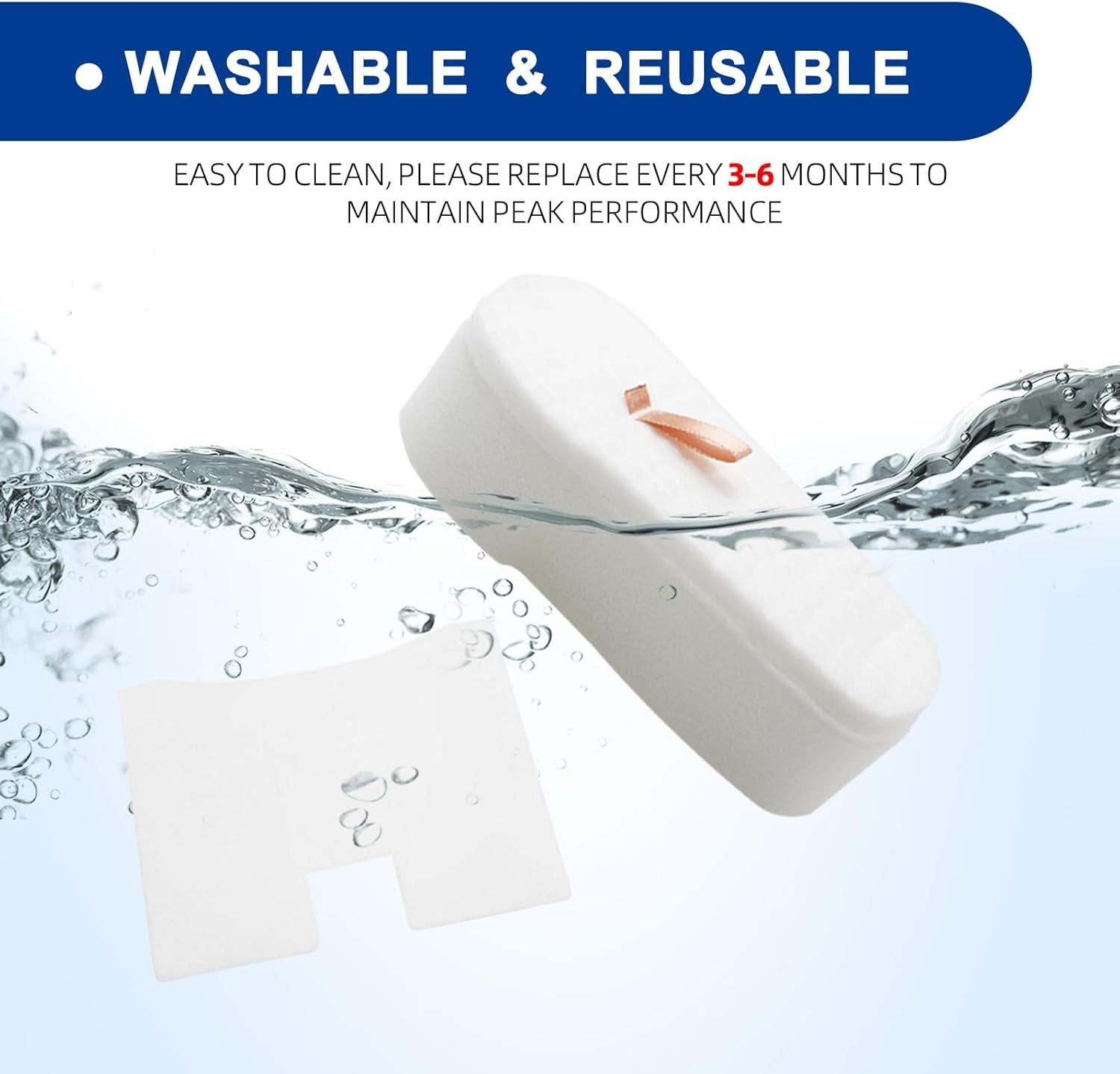 HZ2002 Filter for Shark HZ752 HZ2000 HZ251 HZ600 HZ600C HZ602 UV580 HZ700 HZ702 HZ251 HS152AMZ Vertex UltraLight DuoClean PowerFins Corded Stick Vacuum - Part XFFKHZ2000 XPMFHZ2000, 6 Pack