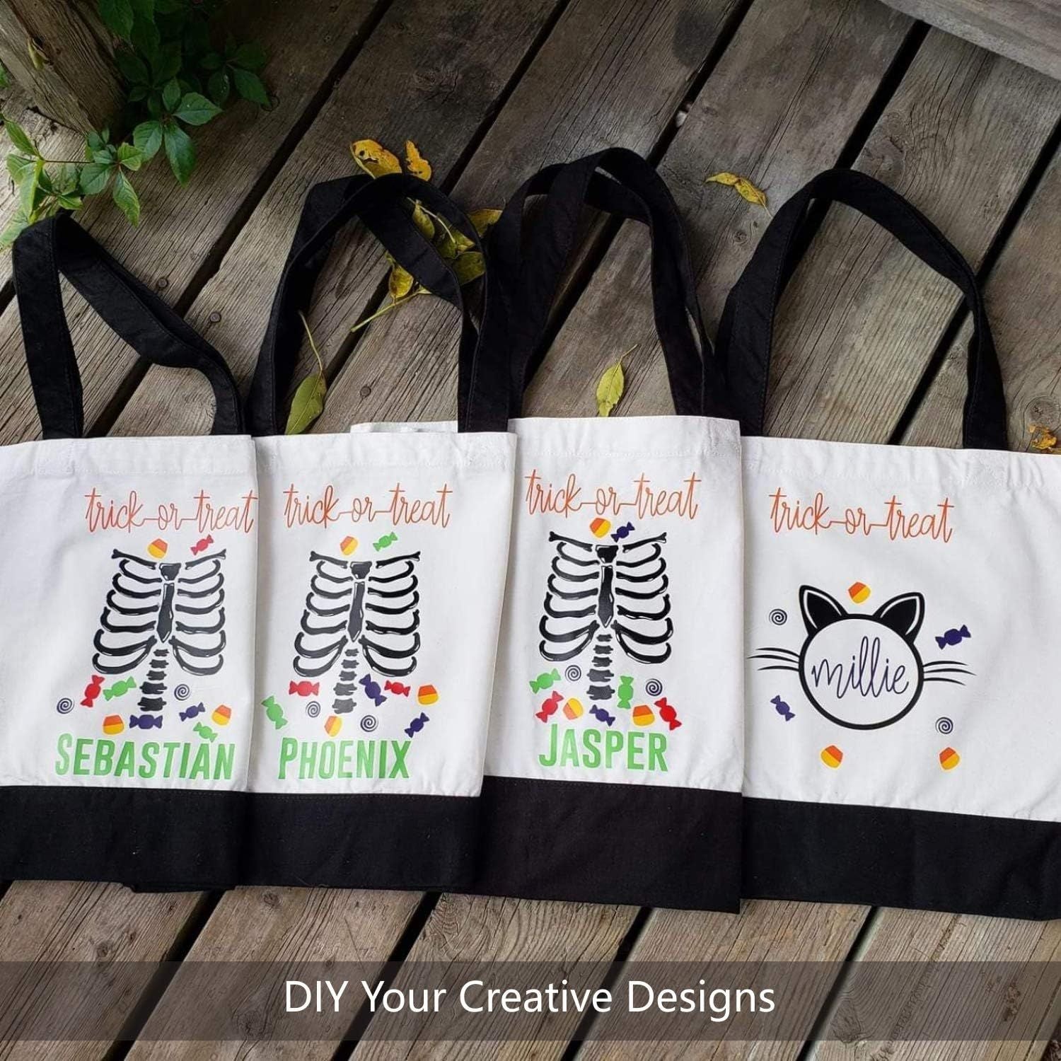 1 | 3 | 6 | 12 | 24 Pack Super Strong Large 12oz Cotton Canvas Tote Bag, Reusable Grocery Shopping Cloth Bag, Fashionable Two-Tone Tote for Crafts, DIY Your Creative Designs Pack of 1