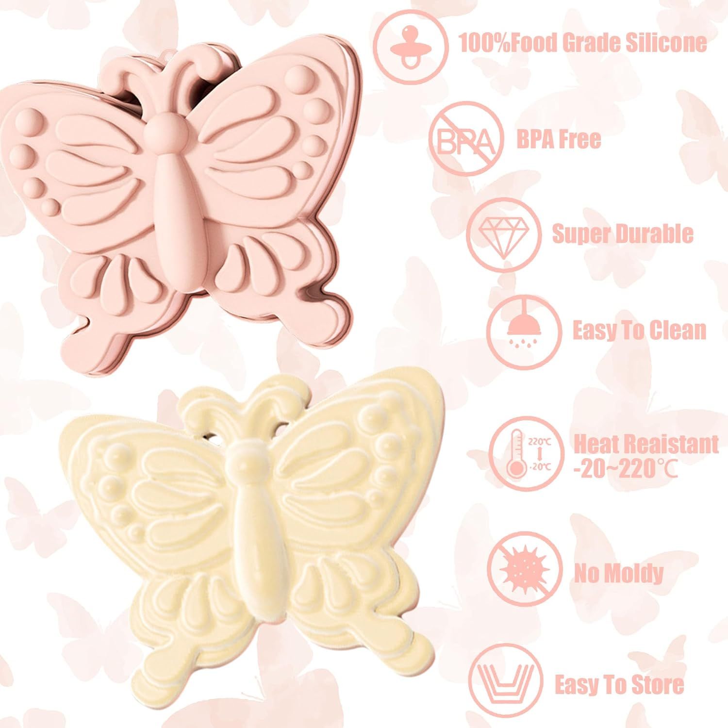 10 Inch Large Butterfly Cake Pan,Butterfly Shaped Birthday Cake Pan,3D Cake Baking Pan Nonstick Silicone Cake Mold for Birthday,Baby Shower, Anniversary, Party, Christmas