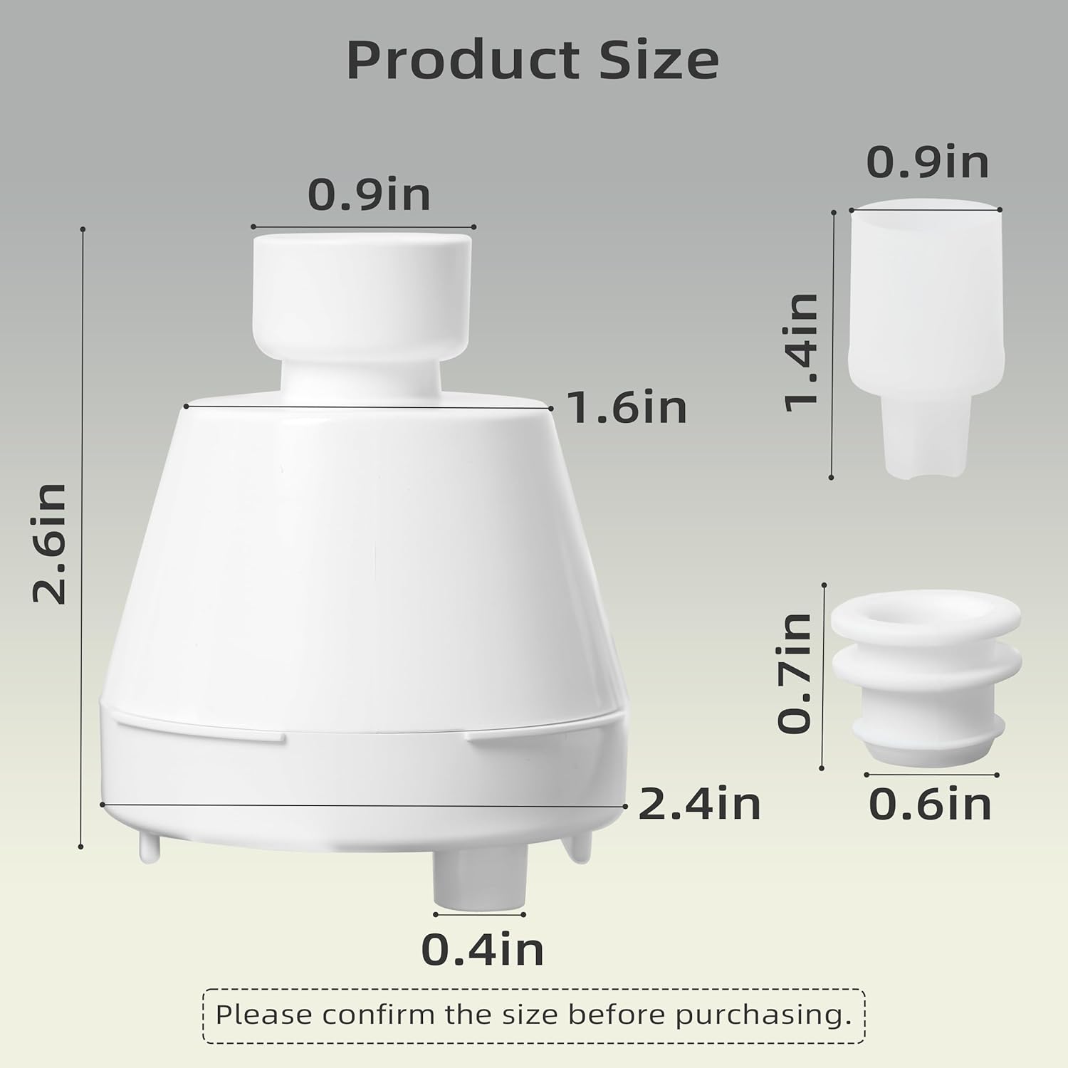 Cat Water Fountain Replacement Filter Housing & Silicone Nozzle Plug Set Pet Water Dispenser, Pet Fountain Parts Accessories B. 1 Housing+2 Silicone Nozzle Plug
