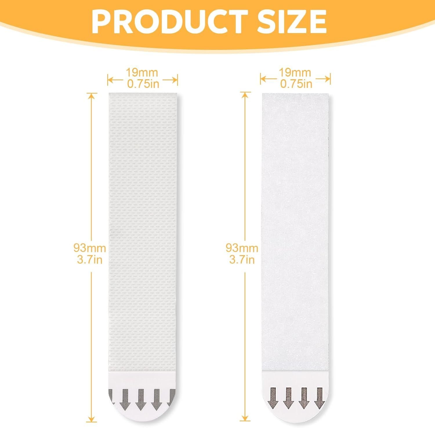 Large Picture Hanging Strips Heavy Duty,20-Pairs 40 Strips Sticky Picture Hangers for Walls Hanging Without Nail,Damage Free No Nails Refill Adhesive Poster Frame Mounting,White