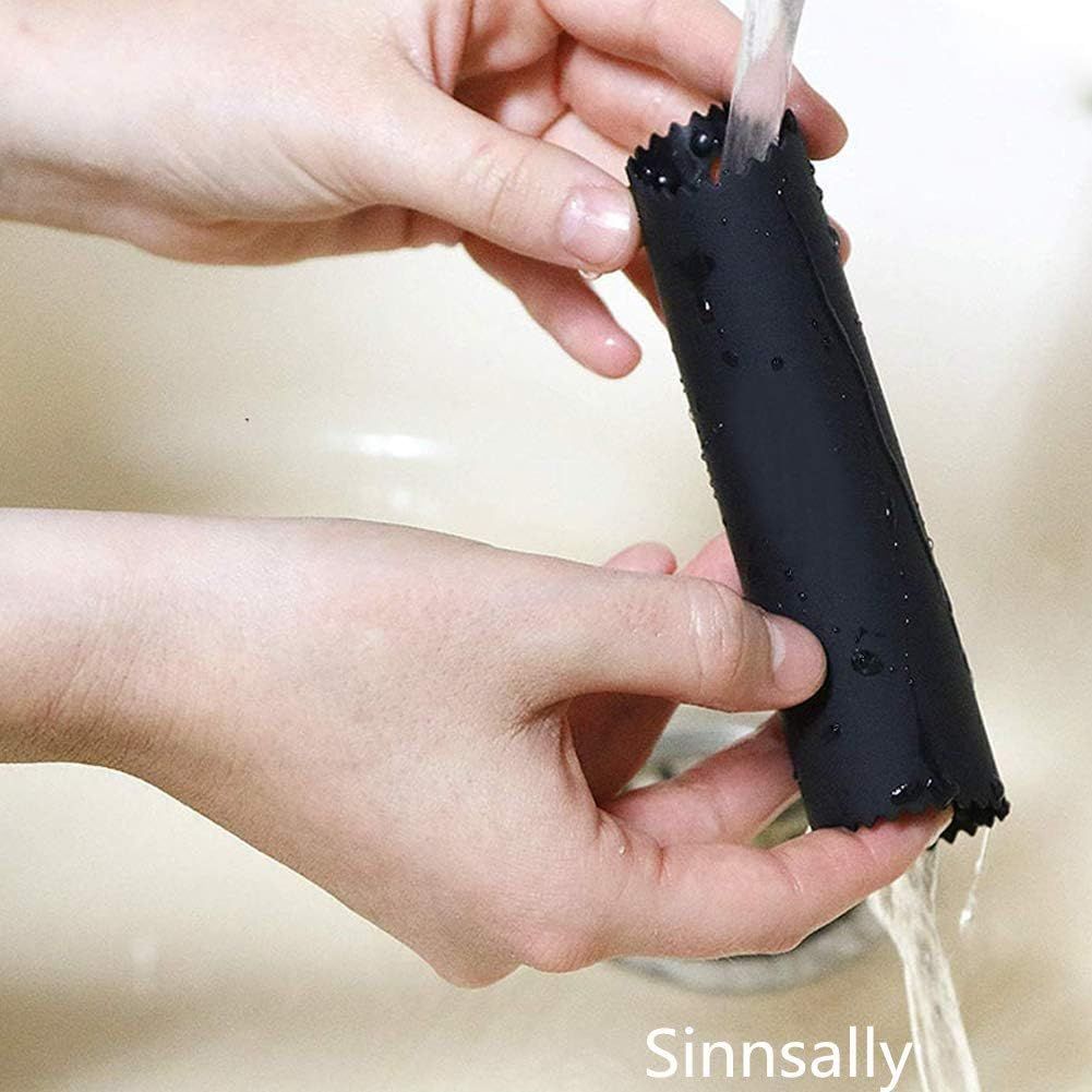 Garlic Peeler Skin Remover Roller Keeper,Easy Quick to Peeled Garlic Cloves with Silicone Tube Roller Garlic Peeling Kitchen Tool 3 Colors