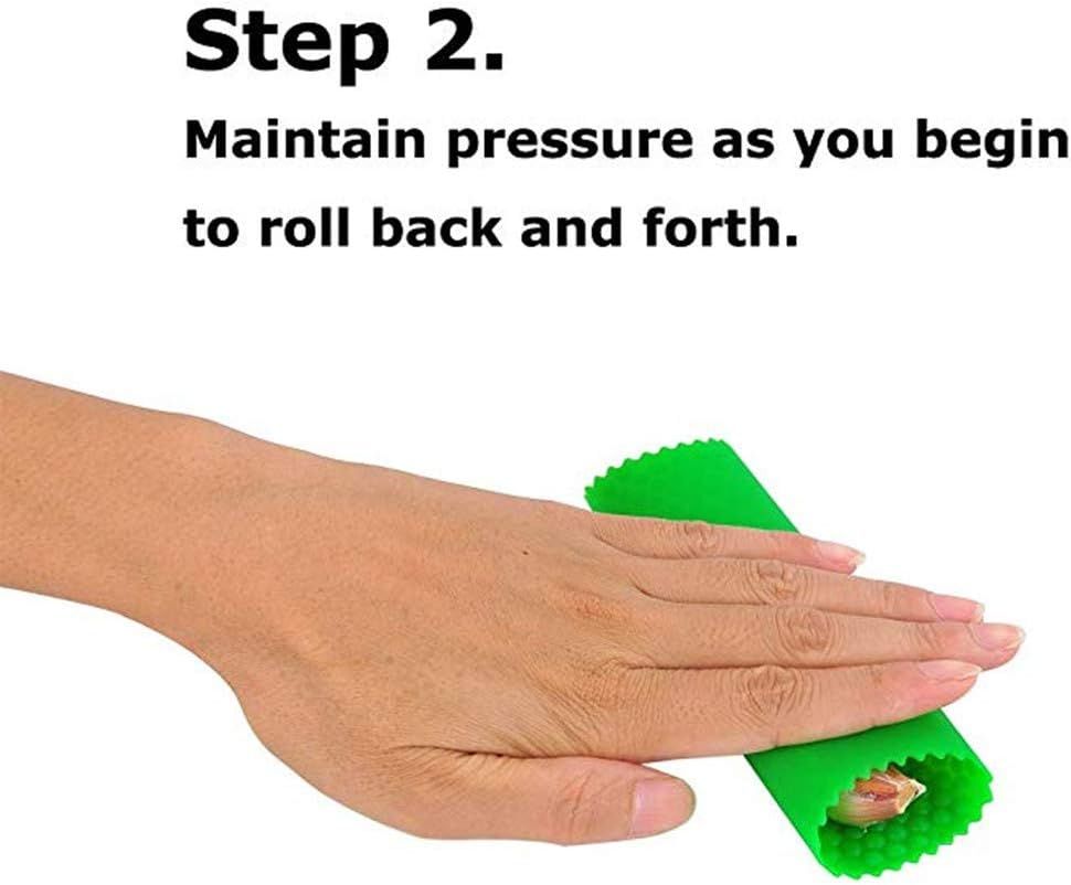 Garlic Peeler Skin Remover Roller Keeper,Easy Quick to Peeled Garlic Cloves with Silicone Tube Roller Garlic Peeling Kitchen Tool 3 Colors