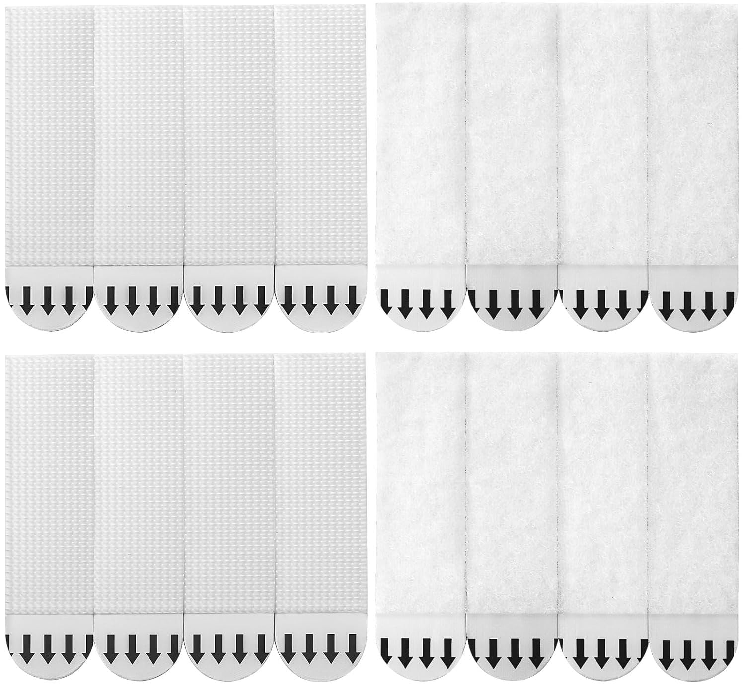 Medium Picture Hanging Strips Heavy Duty,20-Pairs 40 Strips Sticky Picture Hangers for Walls Hanging Without Nail,Damage Free No Nails Refill Adhesive Poster Frame Mounting, White