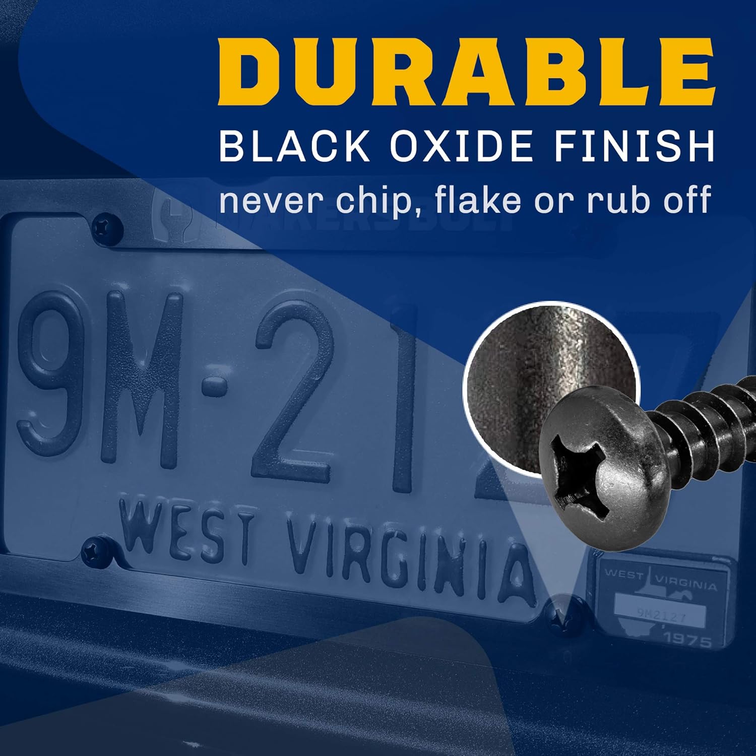 Stainless Steel Screws - Black Head, Oxidized Finish Pack of 4