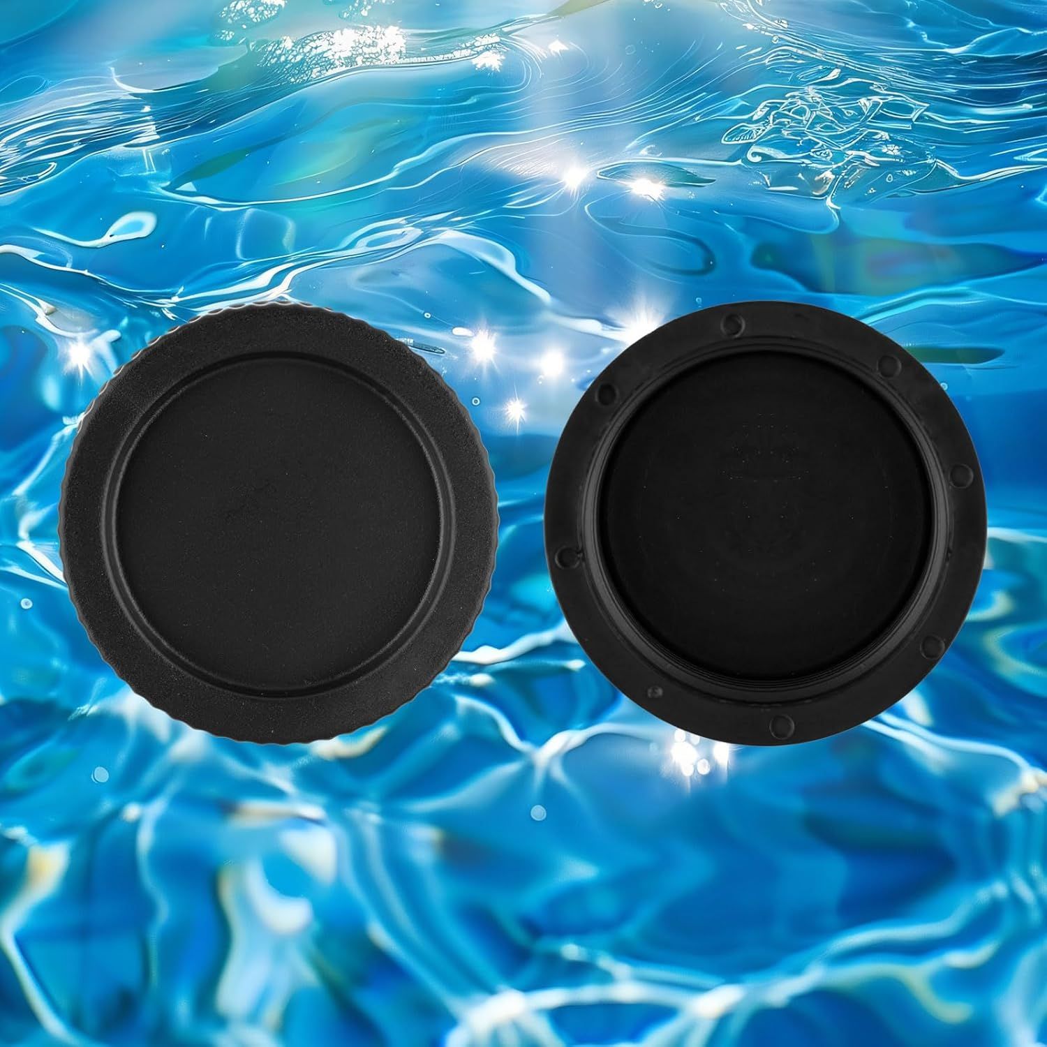 2pcs SX180HG Drain Cap, Pool Sand Filter Drain Cap Cover Plug Replacement Part with Gasket Compatible with Hayward Swimming Pool Sand Filter Models S166T S180T S244T S210T