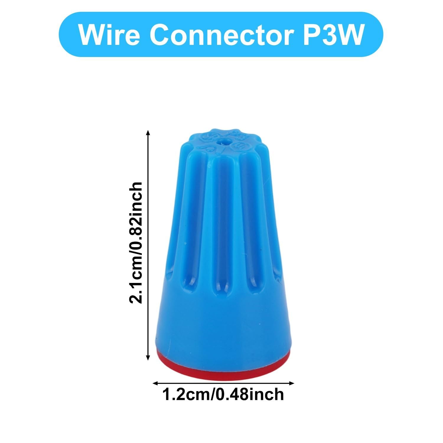 50pcs Waterproof Wire Electrical Connectors, 22AWG-14AWG Low Voltage Outdoor Cap UL Listed Seal Cable Terminal Connector for Landscape Lighting Irrigation Wet Locations