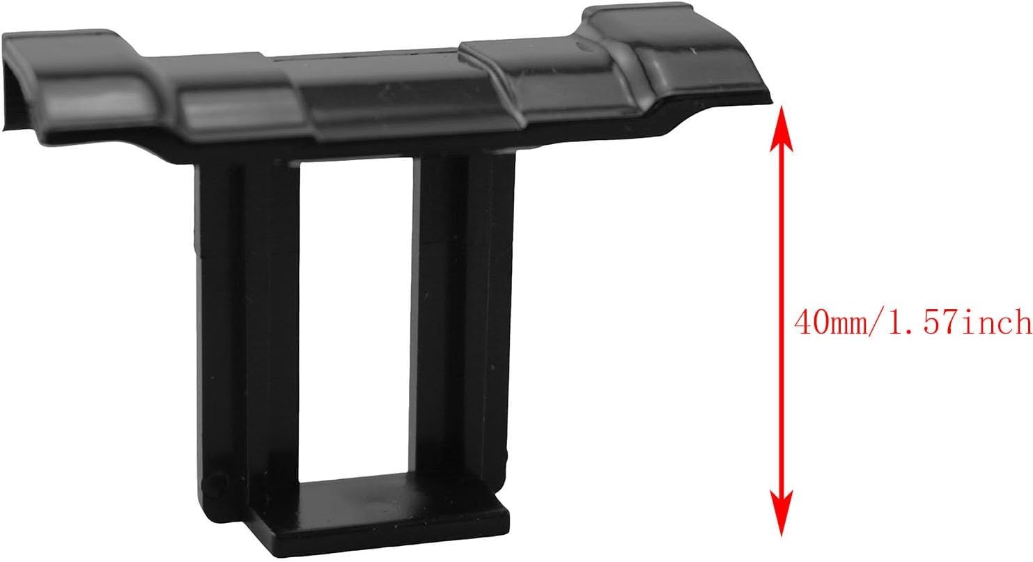 12PCS Plastic Photovoltaic Panel Drainage Clip 40mm Solar Panel Drainage Chute Dust Collector for Commercial Roof Photovoltaic Photovoltaic Carport