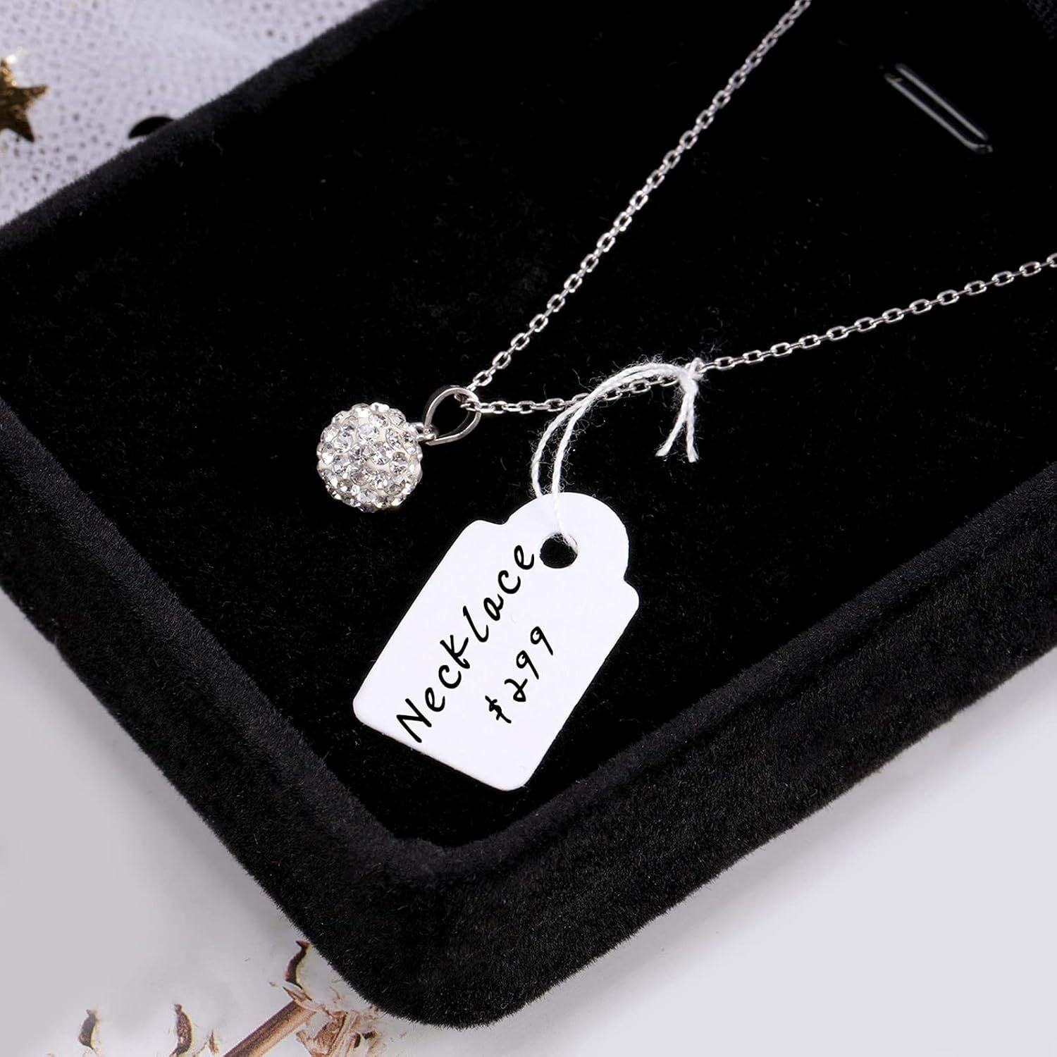 500 Pcs Small Price Tags with String Attached 0.6 x 0.95 in White Blank Marking Tag Writable Merchandise Strung Hang Label Pricing Marking Gift Display Tag for Jewelry Clothing Yard Sale Garage