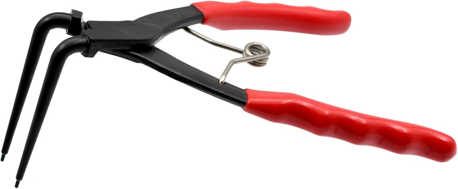 90 Degree Long Nose Snap Ring Pliers, Internal Master Cylinder Circlip Bent Lock Retaining Ring Pliers for Trucks Motorcycles Cars
