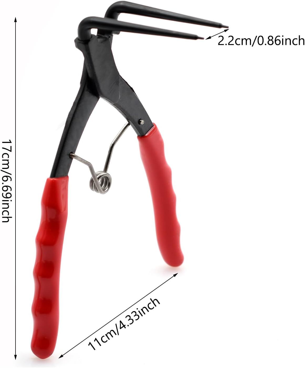 90 Degree Long Nose Snap Ring Pliers, Internal Master Cylinder Circlip Bent Lock Retaining Ring Pliers for Trucks Motorcycles Cars