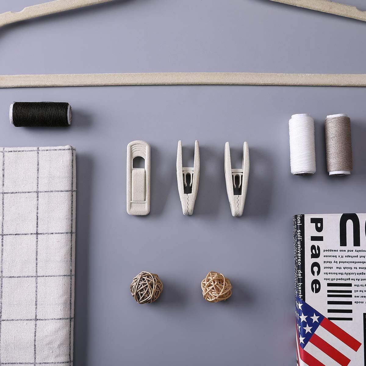 Velvet Hangers - Strong Finger Clips for Thin Pants 20pc, Beige