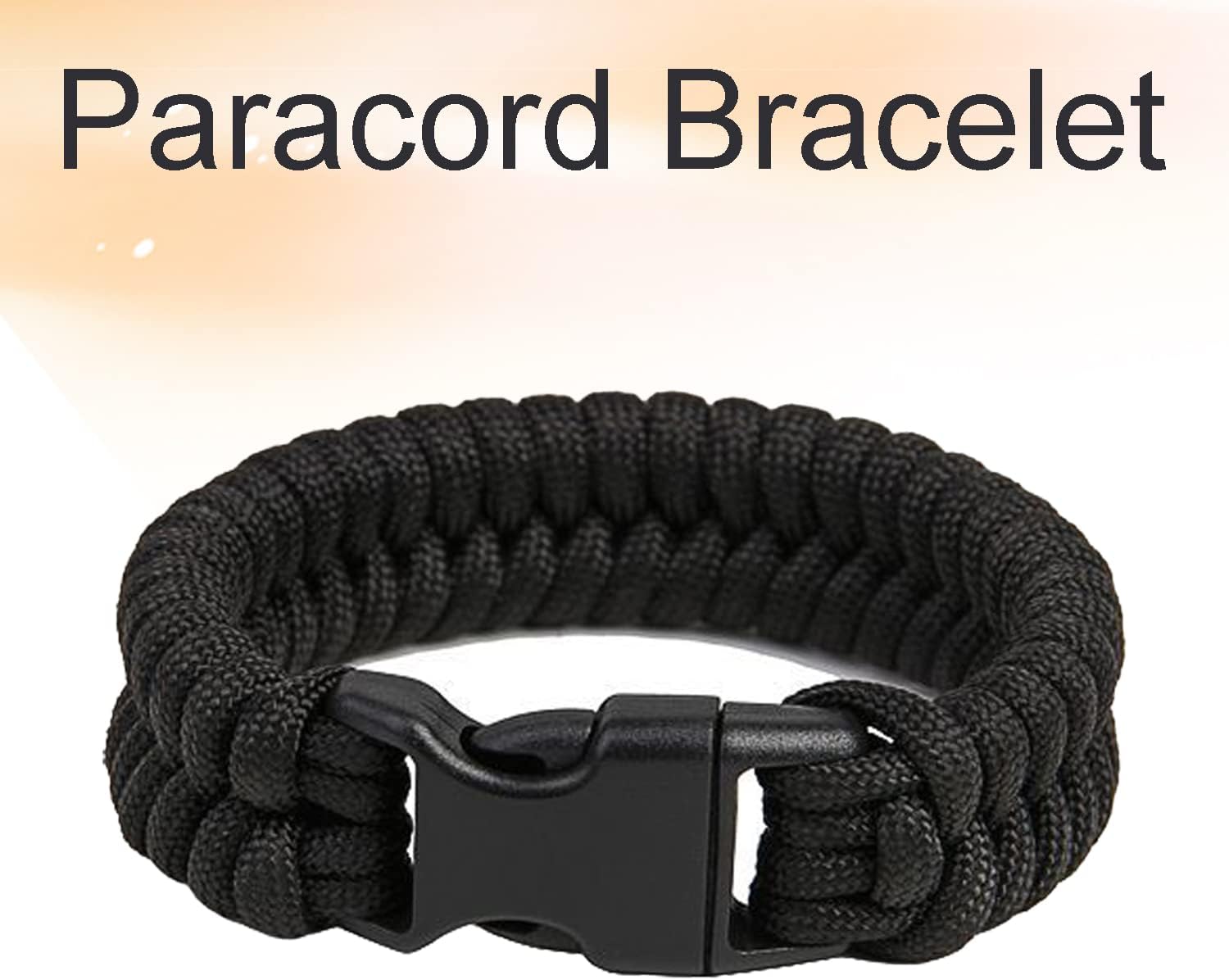 CooBigo 60 Pack Paracord Bracelets Buckles, 5/8, 1/2 and 3/8 Inch Contoured Paracord Buckles, Plastic Side Release Clasp for Parachute 550 Cord Bracelets Clasps Clip Dog Collar Accessories 20 Each
