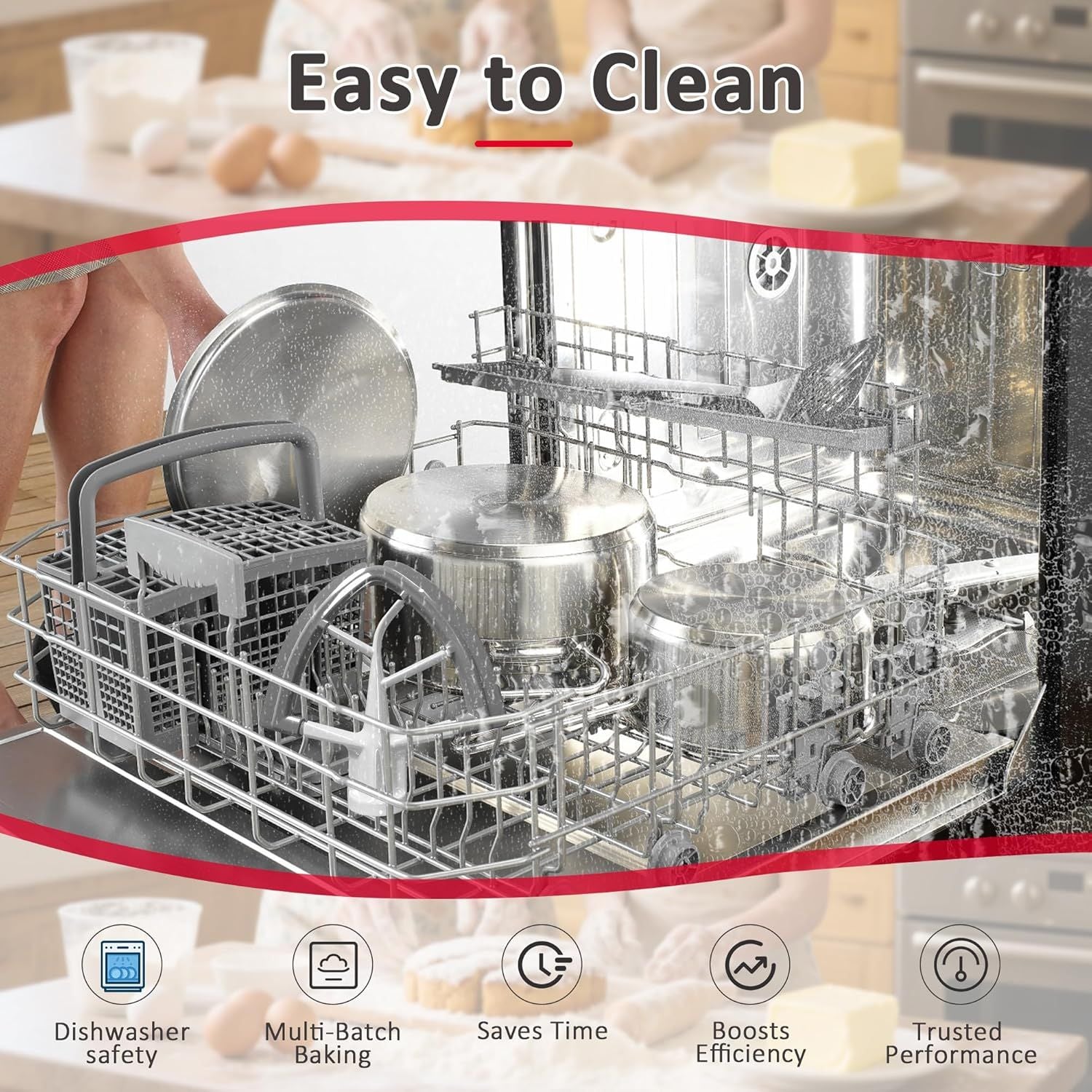 Flex Edge Beater for KitchenAid 4.5/5 Qt Tilt-Head Stand Mixer – Silicone Paddle, Dishwasher Safe, Flexible Silicone Edges Bowl Scraper For Kitchen Aid Accessories and Attachments Grey