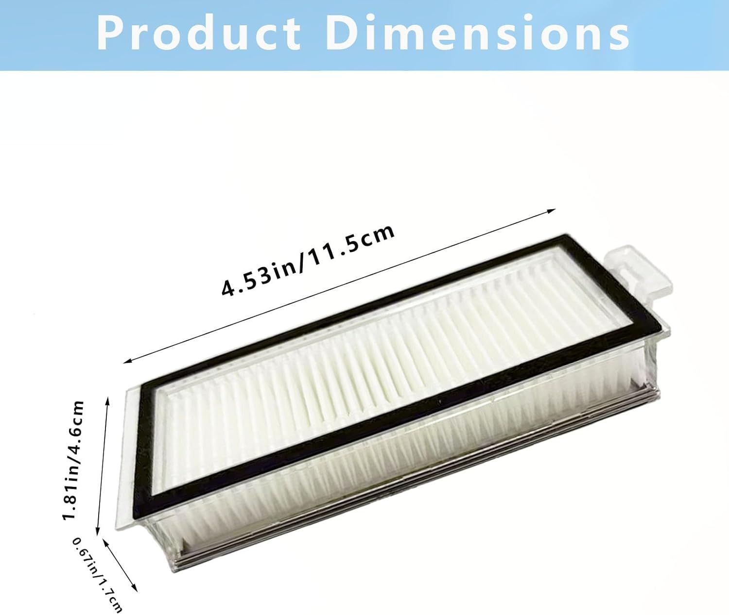 Vacuum Filter Replacement Compatible with Xiaomi Roborock Q7 Q7+ Q7 Max Q7 Max+ Q5 Pro and Q5 Pro+ Robot Vacuum Cleaner Not Fit for Q5 Q5+ S8 Pro Ultra S8+ S8
