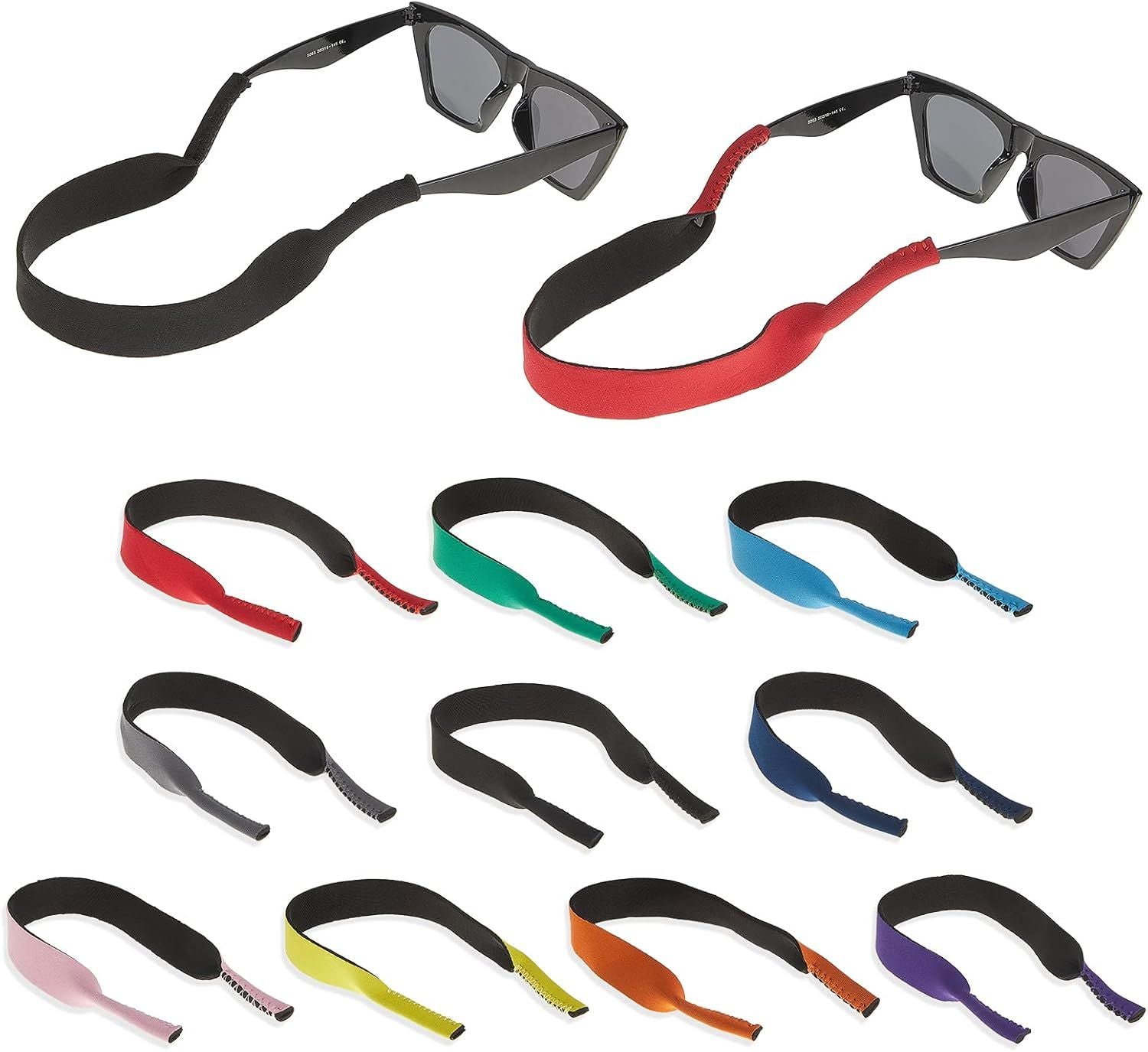10 Pieces Neoprene Sunglasses Floating Straps Eyewear Retainer Durable Floating Glasses Straps Soft Eyewear Holders Around Neck for Men Women Running Activities 40 cm,Classic