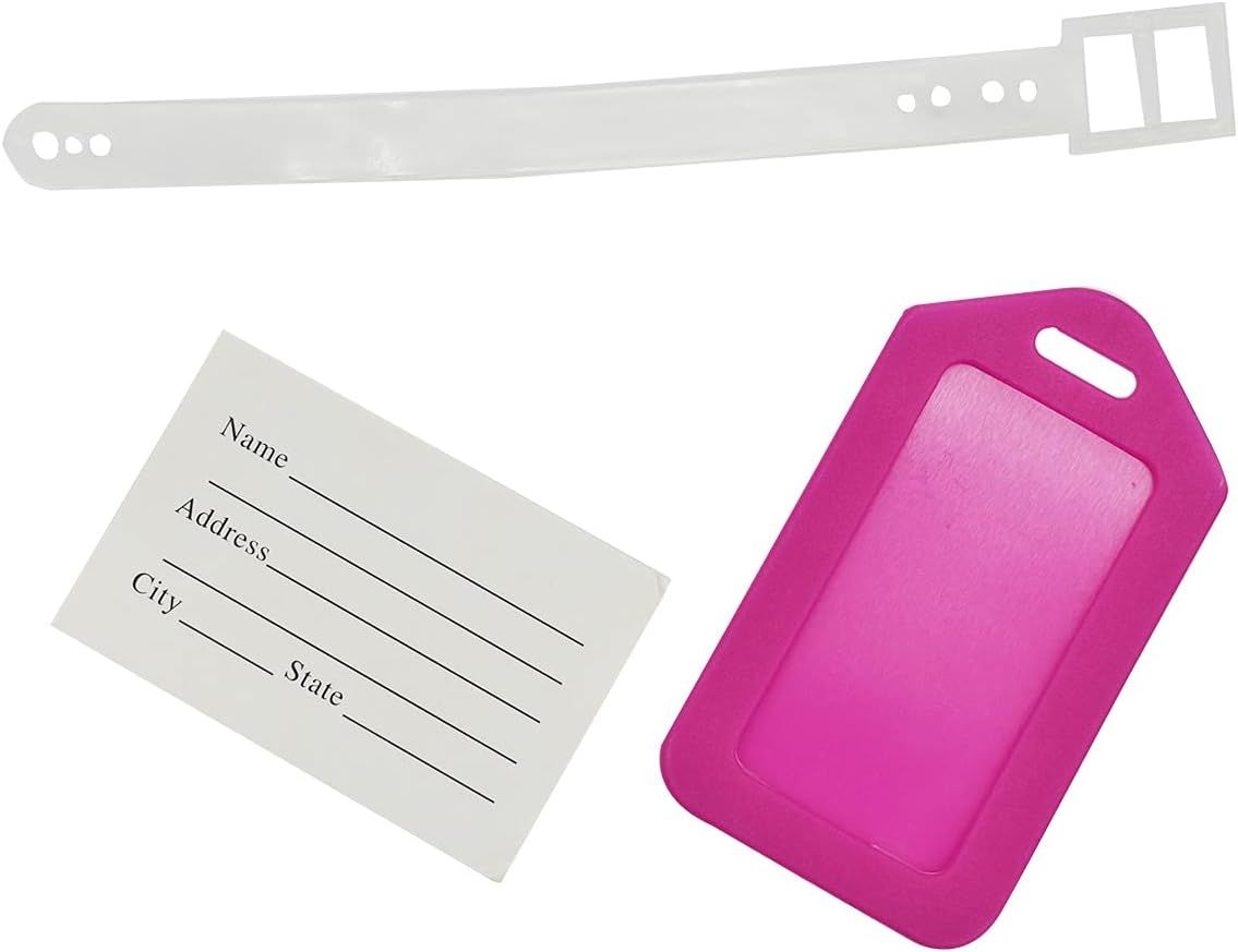 30 PCS Luggage Tags Multicolor Suitcase ID Labels Bag Name Tag 10 Colors Travel Accessories