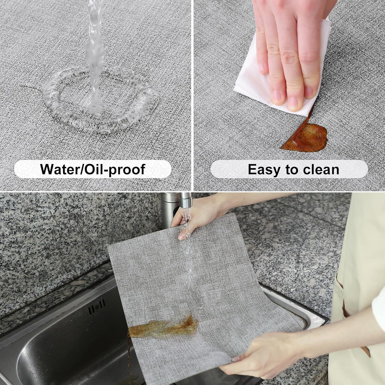 Homaxy Faux Leather Heat Resistant Placemats, 11.8" x 17" Retangle Table Mats with Diameter 13 and 3 Placemats and Coasters.93 inch