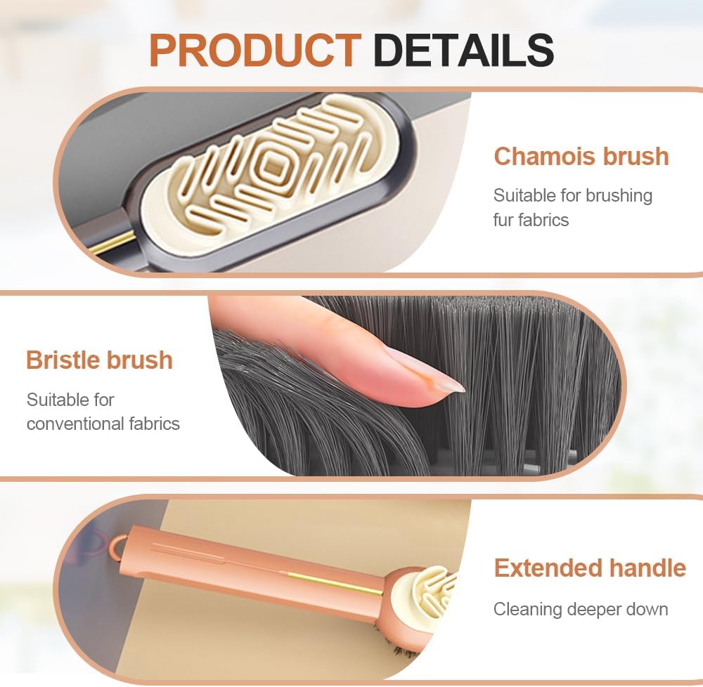 2 in 1 Scrub Suede Shoe Brush, Rubber Polish Eraser with Soft Bristle Brush for Suede Cleaner and Nubuck Brush Black