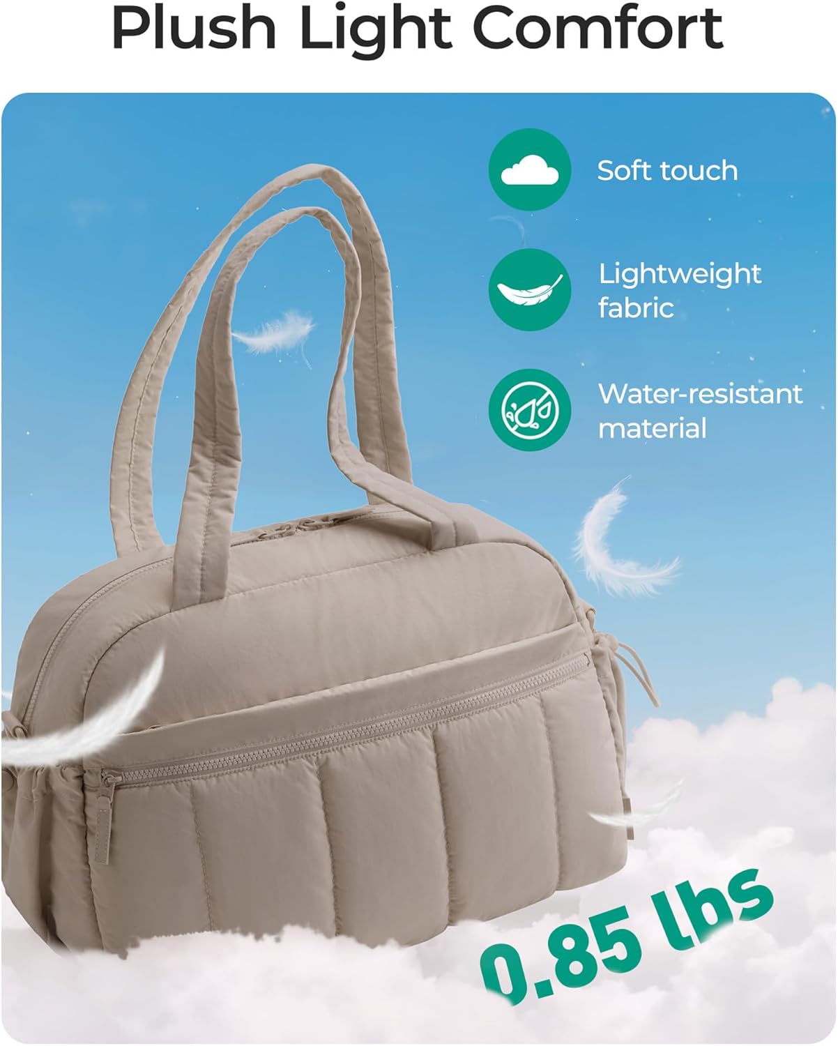 Gym Bag for Women, Duffle Bag for Travel with Wet Pocket, Lightweight Carry on Weekender Duffel, Water Resistant