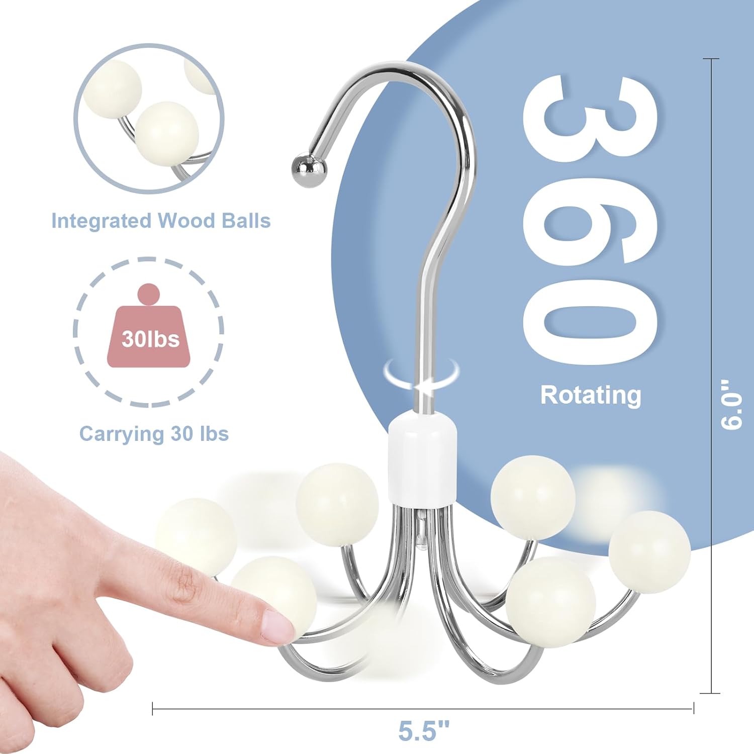 TOPIA HANGER Over The Door Hooks for Hanging, Hoodie Hangers