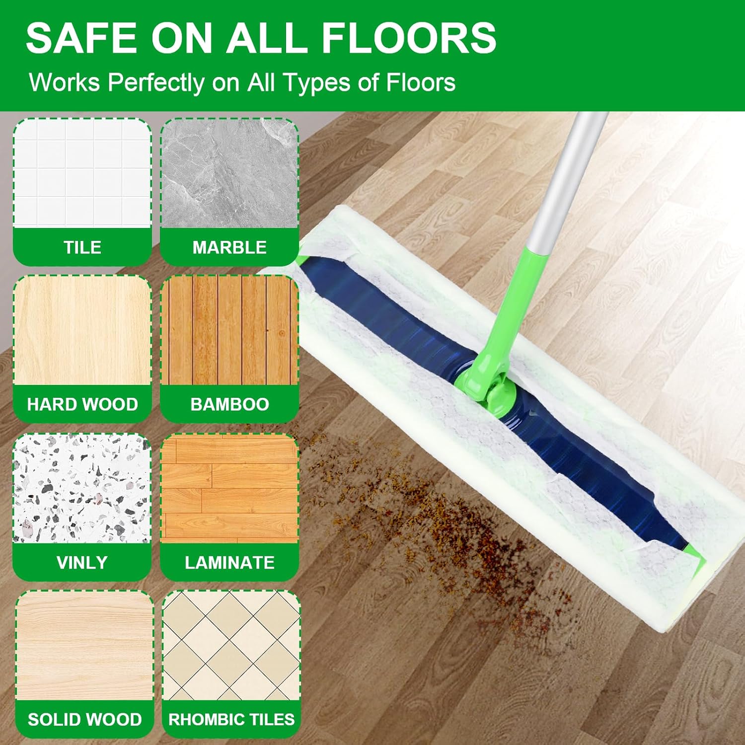 XL Dry Sweeping Cloths for Swiffer Sweeper XL Mop - 30 Count Disposable X-Large Pet Dry Mop Refill - Multi-Surface Dry Cloth Refills for Floor Cleaning Mop is not Included