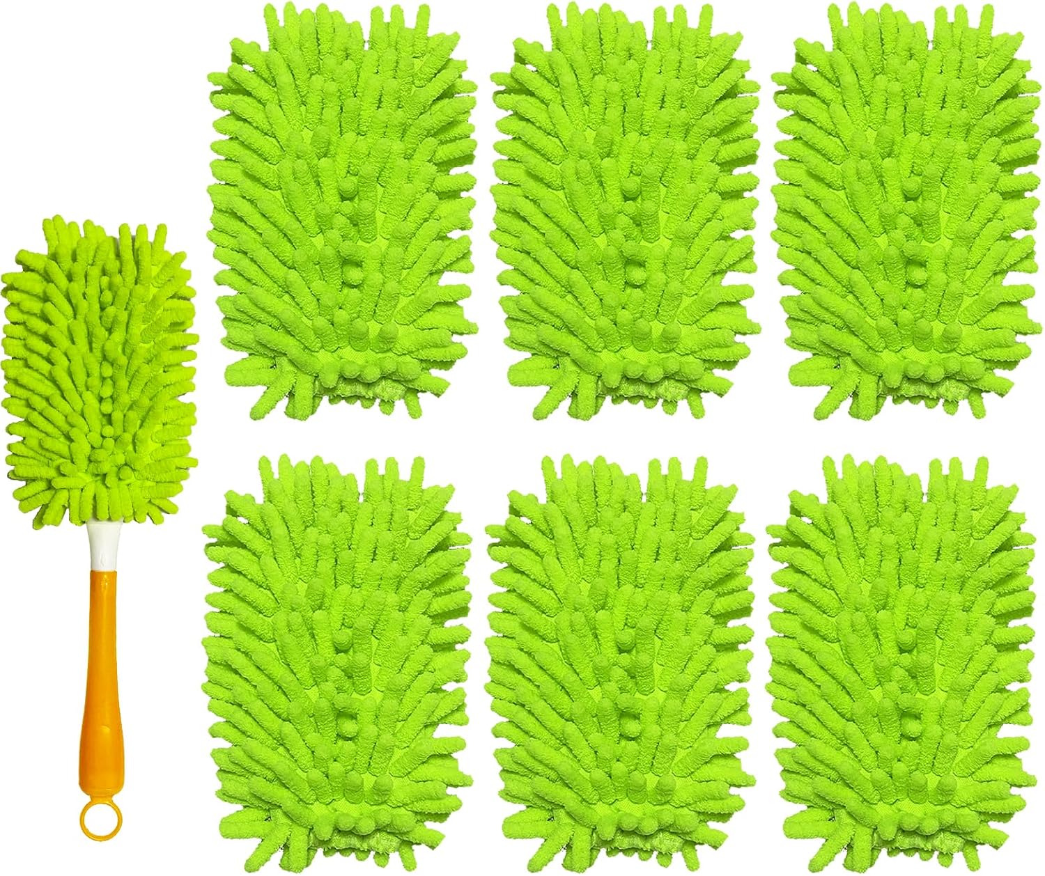 6+6 Reusable Duster Refill Compatible with Swiffer Hand Duster - 360 Heavy Duty Dusters Refills - Microfiber Ceiling Fan Duster for Swiffer Dusters Extended Handle Handle is Not Included