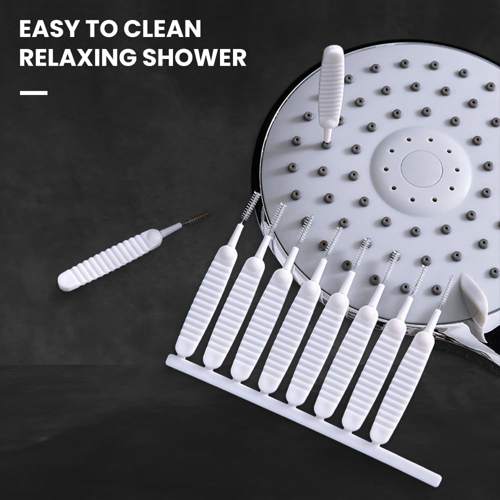 Shower Head Cleaning Brush for Small Hole, Multifunctional Shower Cleaning Tools, Anti-Clogging Nozzle with Storage Boxes, Showerhead Cleaning Brushes Picks for Household Bathroom 20 pcs