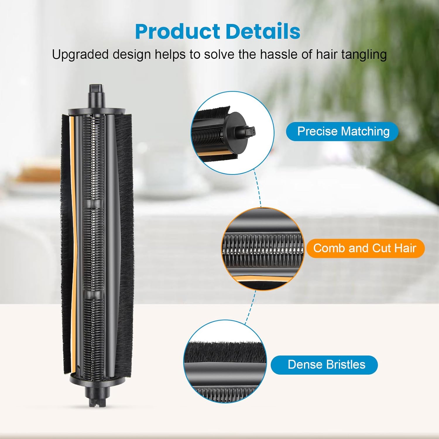 19 Pcs TriCut Brush Accessories Kit for Dreame X40 Ultra/X40 Master/L40 Ultra/Mova P10 Pro Ultra/Mova P50 Pro Ultra, include 1 Brush, 4 Dust Bags, 4 Filters, 4 Mop Pads, 4 Side Brushes, 2 Tools