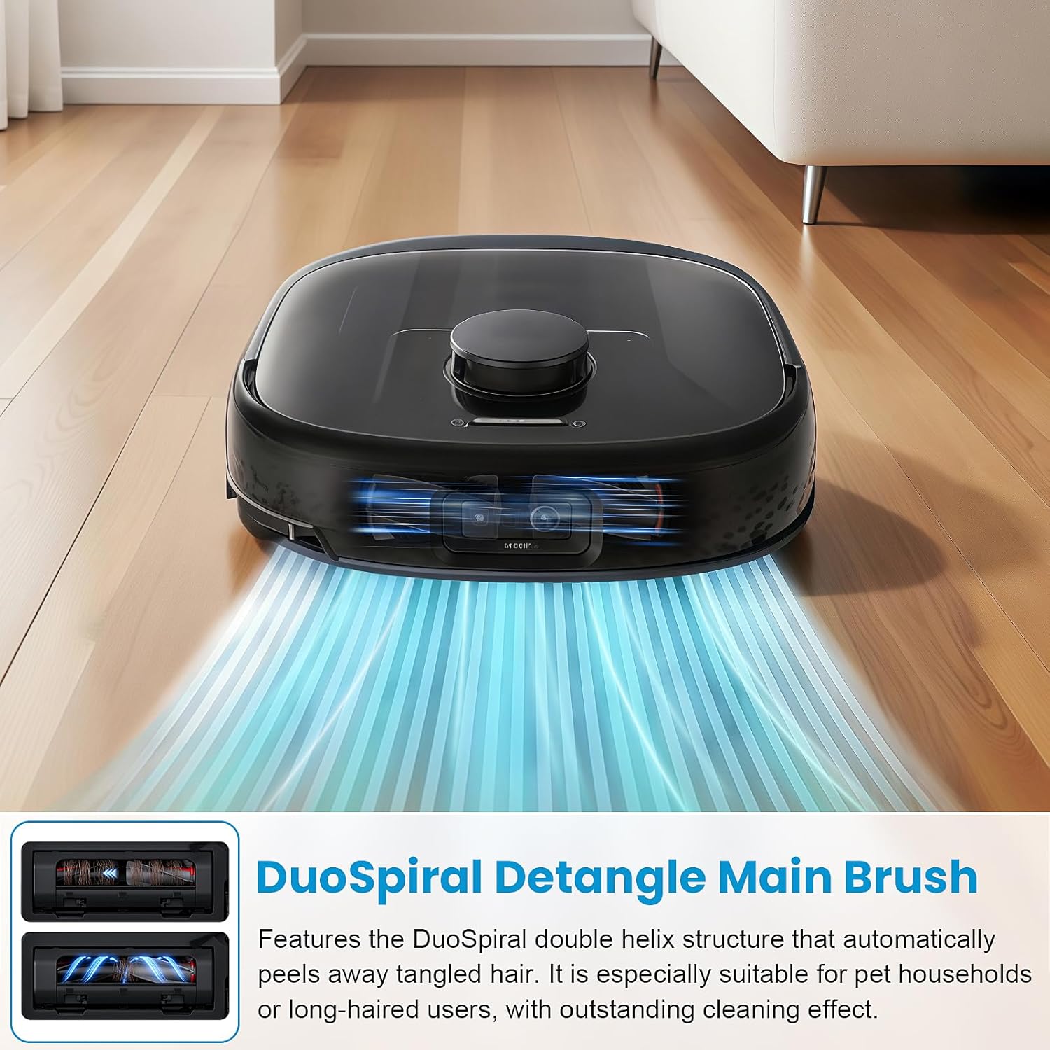 21 Pack Accessories Kit Compatible with eufy E28 Omni / E25 Omni Robot Vacuum, Replacement Parts include 1 Set 2 Main Brushes, 6 Dust Bags, 4 Filters, 2 Roller Mops, 6 Side Brushes, 1 Cleaning Tool