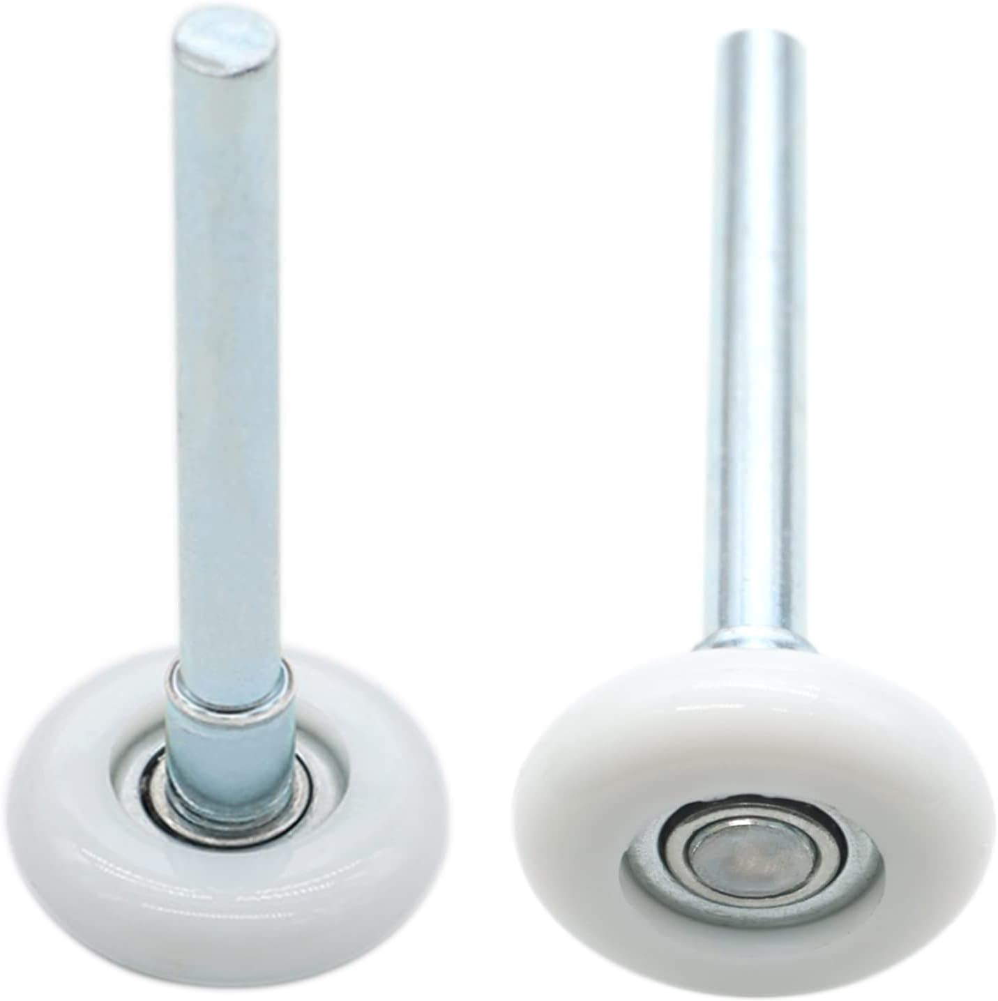 Garage Door Roller, White 1.8" Quiet Nylon Garage Door Wheels 4" Stem for Garage Track Replacement with Premium Sealed 11 Ball Bearing, 10 Packs
