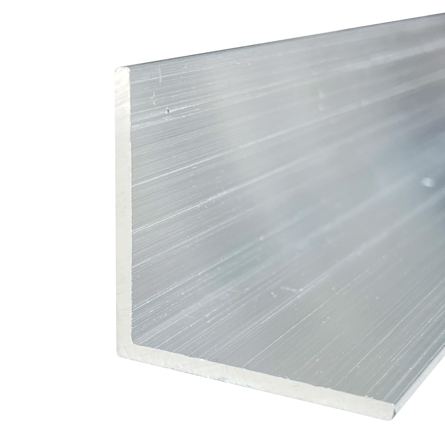 Xadnitu 1 Piece 2" x 2" x 1/4" Aluminum Angle 6061, Angled Aluminum Extrusion for DIY, Home Improvement and Construction, 48" Length