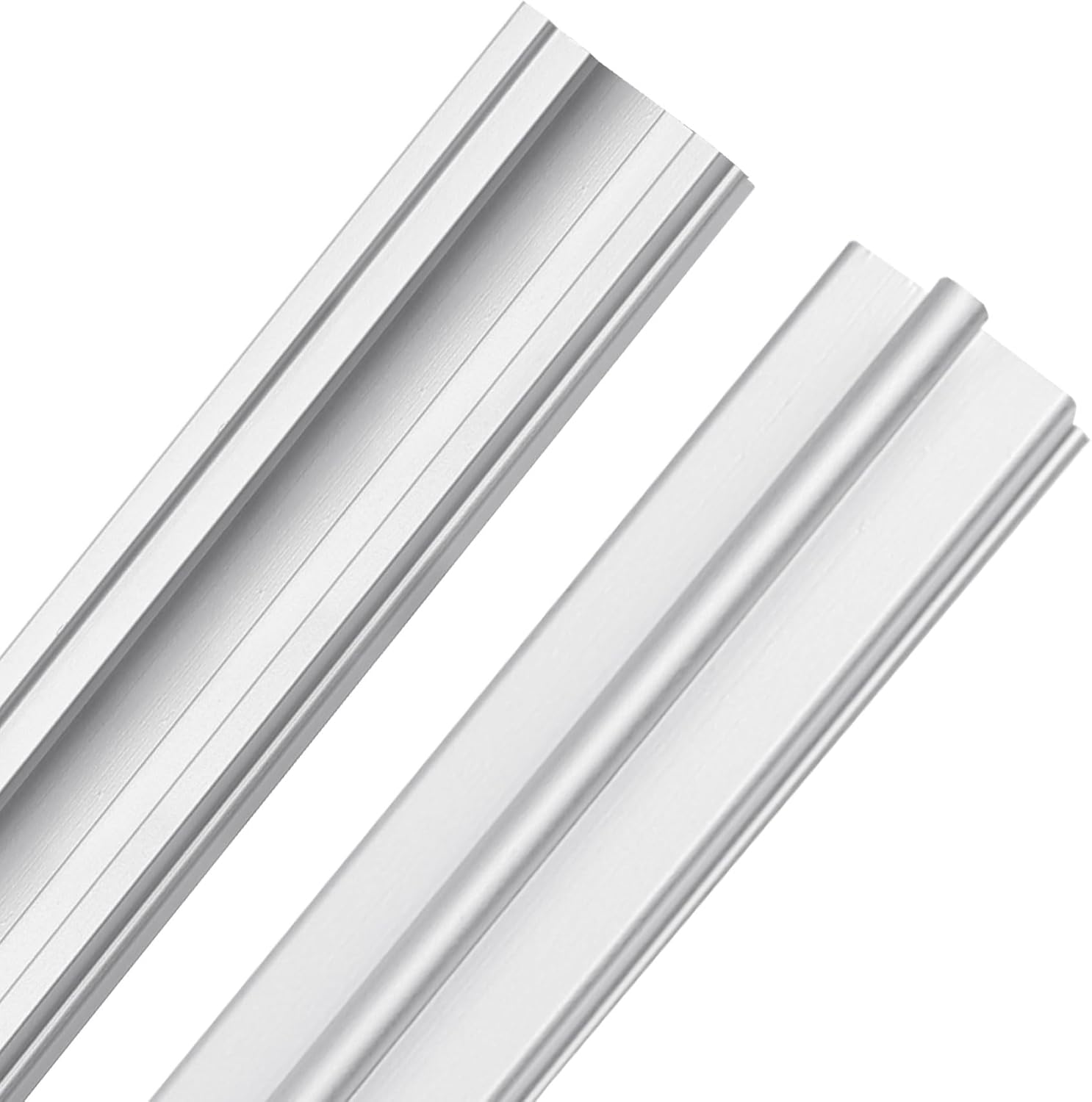 Xadnitu 96" in 2 Sections of 48" Aluminum Sliding Screen Door Track, Sliding Door Bottom Track for Screen Doors Guide or Replacement