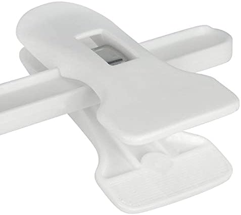 HANGERWORLD Kids Pants Hanger with Adjustable Clips 10 Pack, White - 11inch Perfectly Sized for Baby, Kids, Child and Teens Pants, Skirts, Slacks and Jeans
