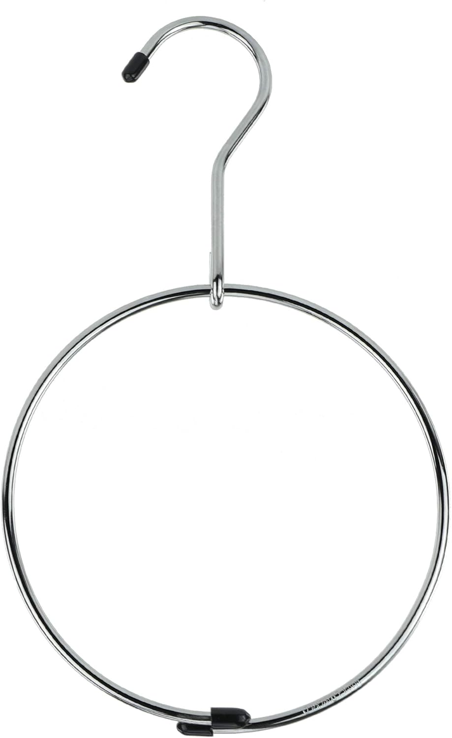 HANGERWORLD Pack of 3 Pack Belt Organizer for Closet Rack Chrome Ring Hanger for Belts Ties Scarves and Accessory Storage